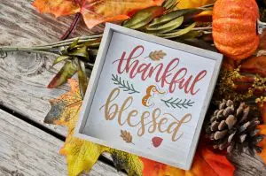 Gratitude means being thankful for your blessings
